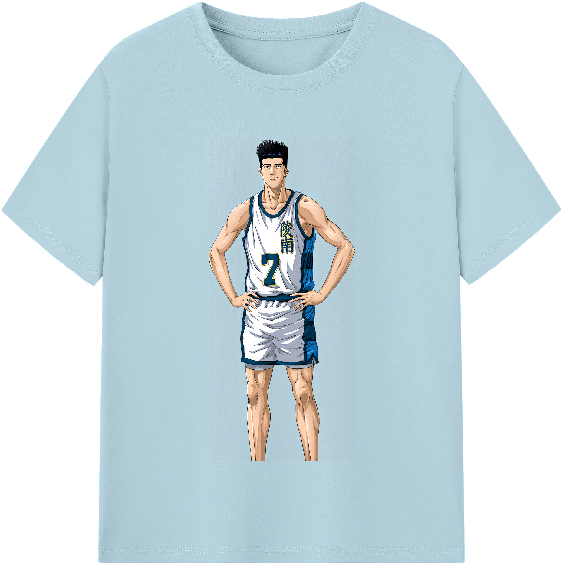 SLAM DUNK／スラムダンク 綿100％半袖Tシャツ（フロントプリント）